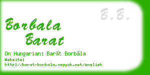 borbala barat business card
