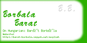 borbala barat business card